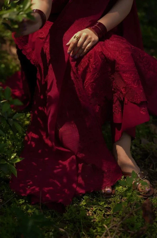 ZAIB - 3PC Lawn Chikankari Embroidered Shirt with Monar Embroidered Dupatta and Trouser - BFB0781 - Image 6