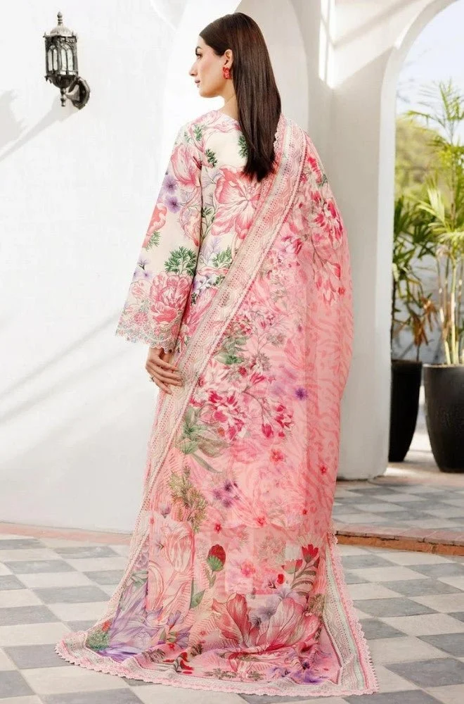 FARASHA - 3PC Lawn Digital Printed Shirt with Lawn Printed Dupatta and Trouser - BFB0696 - Image 2