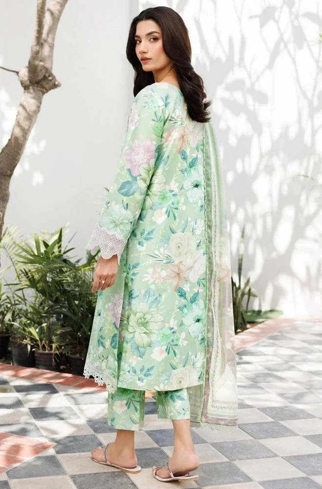 FARASHA - 3PC Lawn Printed Shirt with Lawn Printed Dupatta and Trouser - BFB0698 - Image 2