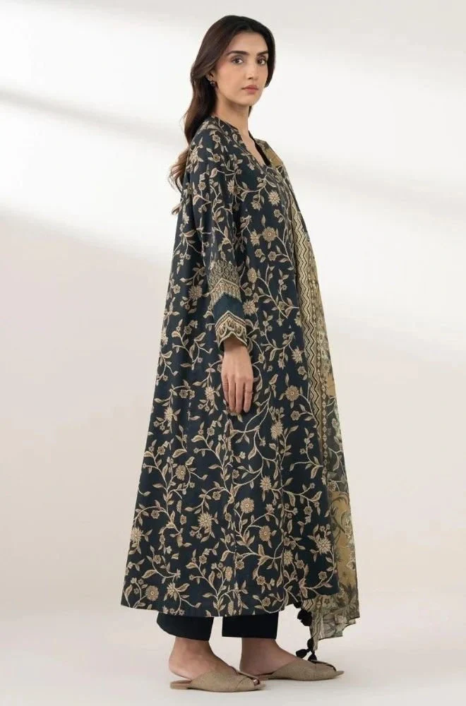 SAPPHIRE - 3PC Lawn Shirt with Lawn Printed Dupatta and Trouser - BFB0703 - Image 4