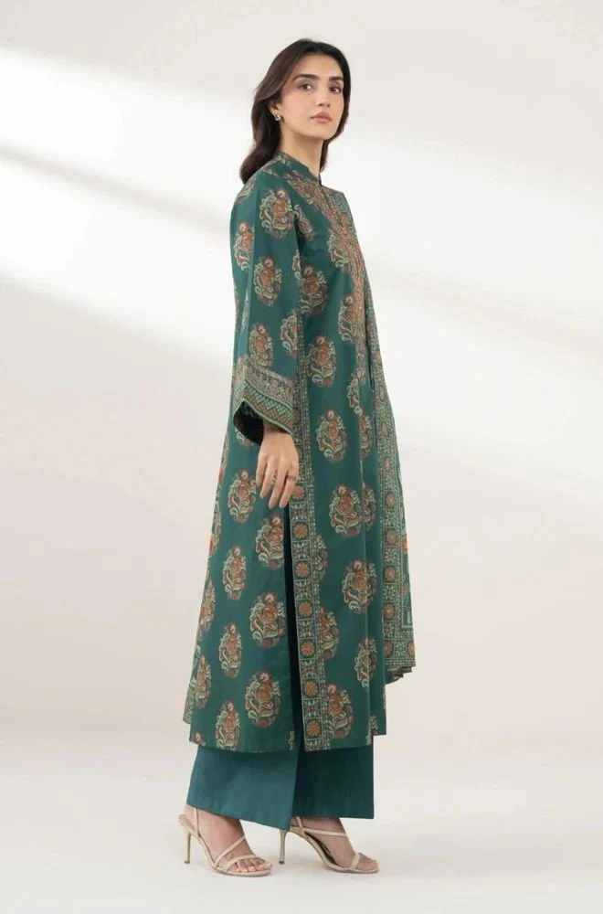 SAPPHIRE - 3PC Lawn Digital Printed shirt with Printed Duppata and Trouser - BFB0705 - Image 4