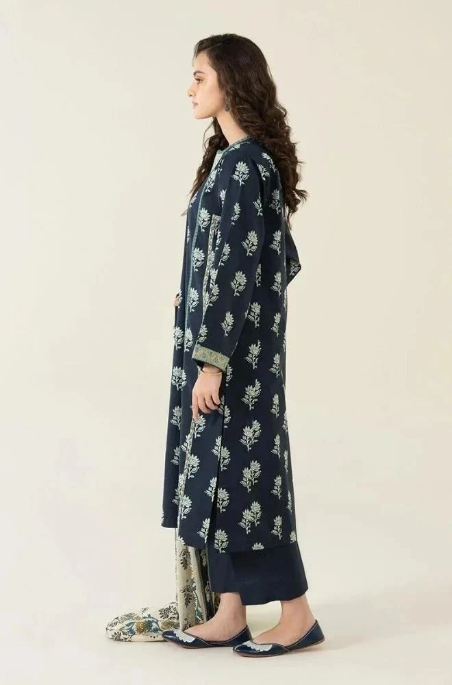 SAPPHIRE - Summer 3PC Lawn Digital Printed Shirt with Lawn Printed Dupatta and Trouser - BFB0708 - Image 4