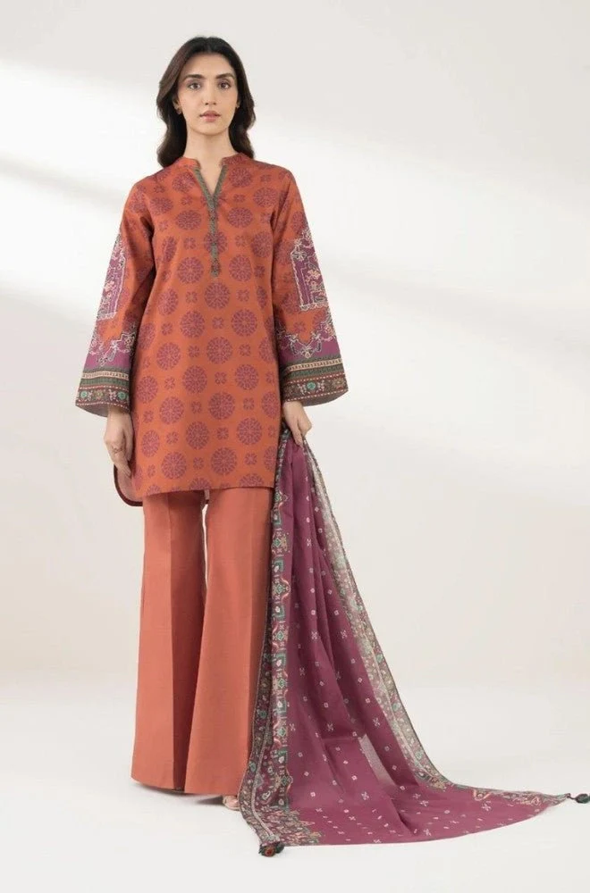 SAPPHIRE - 3PC Lawn Digital Printed Shirt with Lawn Printed Dupatta and Trouser - BFB0710