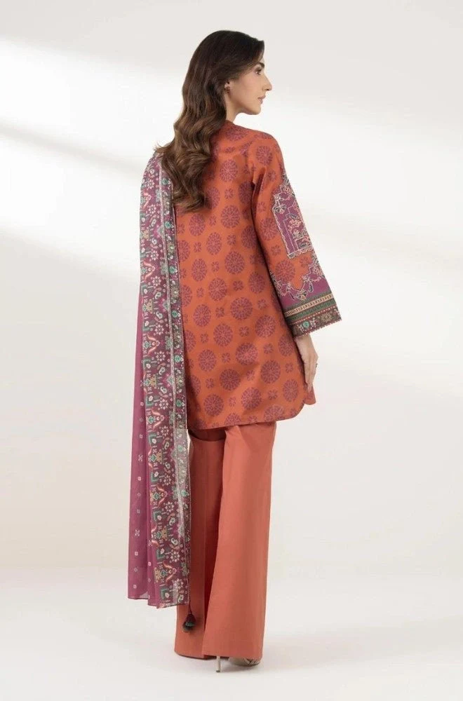 SAPPHIRE - 3PC Lawn Digital Printed Shirt with Lawn Printed Dupatta and Trouser - BFB0710 - Image 2