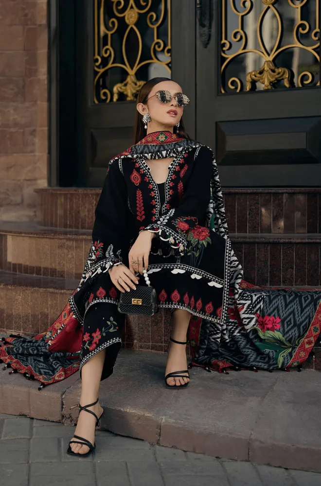 Charizma - 3PC Lawn Embroidered Shirt with Monar Printed Dupatta and Trouser - BFB0668 - Image 5