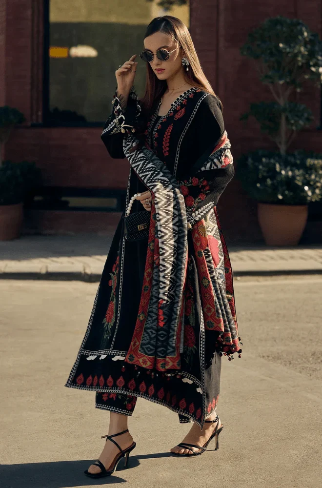 Charizma - 3PC Lawn Embroidered Shirt with Monar Printed Dupatta and Trouser - BFB0668 - Image 7