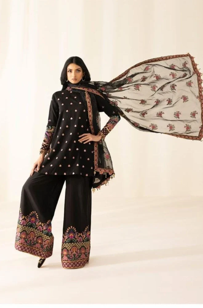CHARIZMA - 3PC Lawn Embroidered Shirt with Chiffon Embroidered Dupatta and Trouser - BFB0676