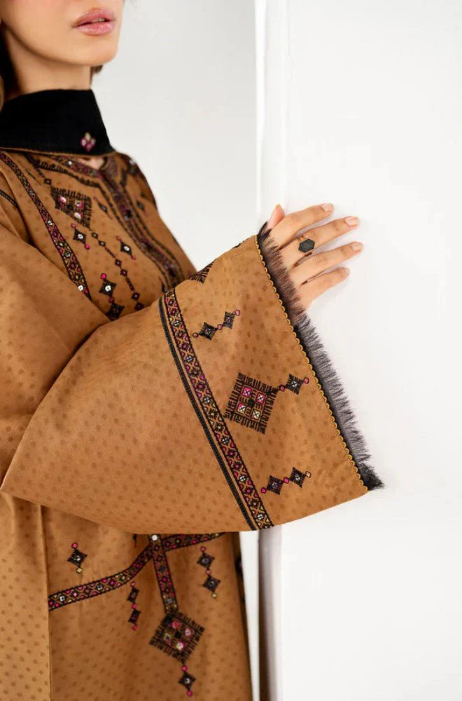 JAZMIN - 3PC Lawn Embroidered Shirt with Chiffon Embroidered Dupatta and Trouser - BFB0692 - Image 5