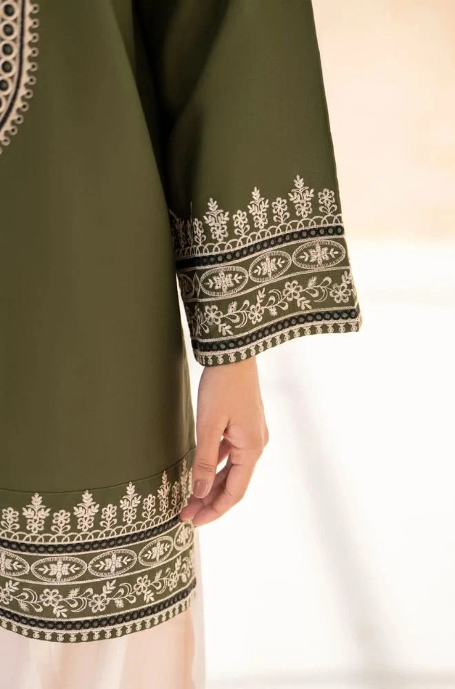 LAZULI - 3PC Lawn Embroidered Shirt with Chiffon Embroidered Duppata and Embroidered Trouser- BFB0735 - Image 3