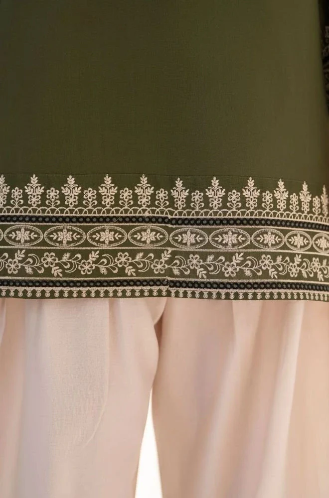 LAZULI - 3PC Lawn Embroidered Shirt with Chiffon Embroidered Duppata and Embroidered Trouser- BFB0735 - Image 4