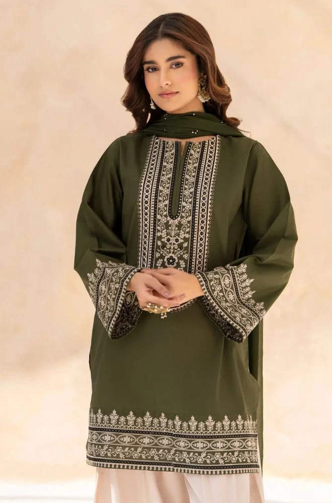 LAZULI - 3PC Lawn Embroidered Shirt with Chiffon Embroidered Duppata and Embroidered Trouser- BFB0735 - Image 7