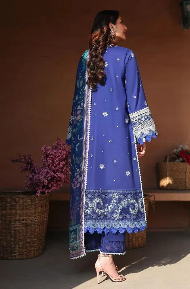 ROHEENAZ - Summer 3PC Lawn Embroidered Suit- BFB0739 - Image 2