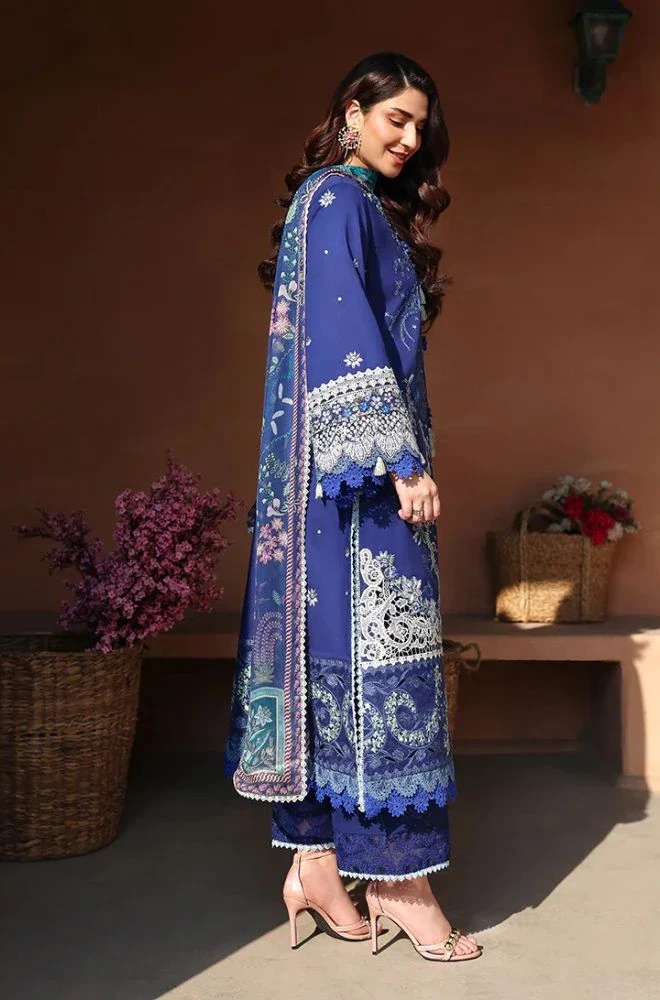 ROHEENAZ - Summer 3PC Lawn Embroidered Suit- BFB0739 - Image 6