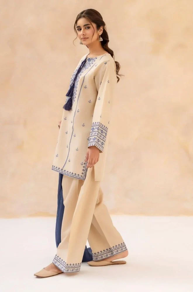 STYKA - 3PC Lawn Embroidered Shirt with Chiffon Dyed Dupatta and Trouser- BFB0740 - Image 9