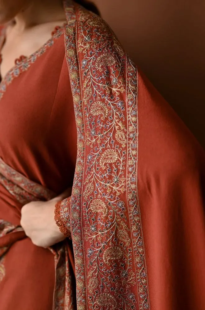 BATIK - 3PC Lawn Embroidered Shirt with Chiffon Embroidered Dupatta and Trouser - BFB0758 - Image 3