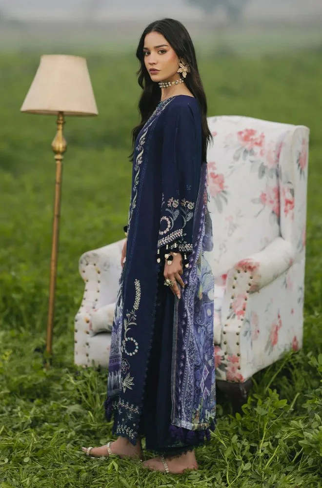IZEL - 3PC Lawn Embroidered Shirt with Cotton Printed Dupatta and Trouser - BFB0773 - Image 2