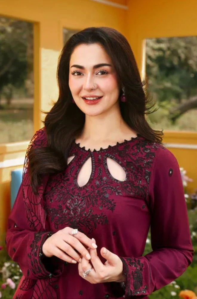 ALLYS - 3PC Lawn Embroidered Shirt with Chiffon Embroidered Dupatta and Trouser - BFB0747 - Image 4