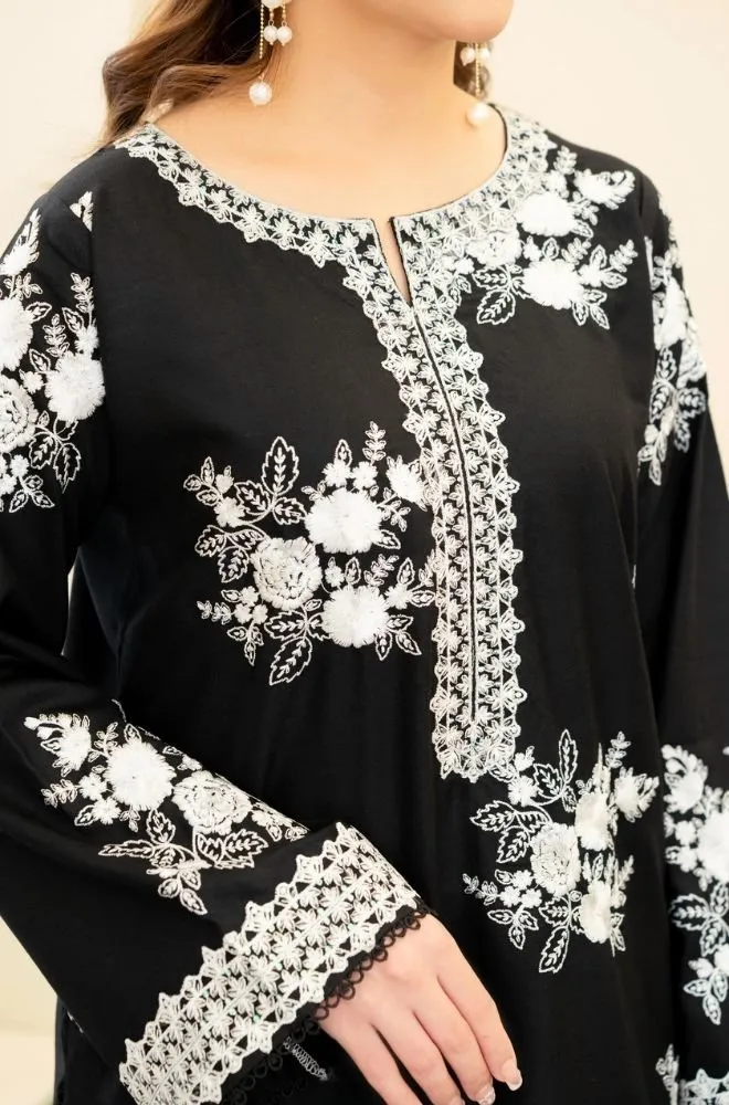 ZARA SHAHJAHAN - 3PC Lawn Embroidered Shirt with Chiffon Embroidered Dupatta and Trouser - BFB0748 - Image 2