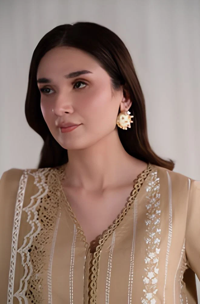SAPPHIRE - 3PC Lawn Embroidered Shirt with Net Cotton Embroidered Dupatta and Trouser - BFB0775 - Image 3