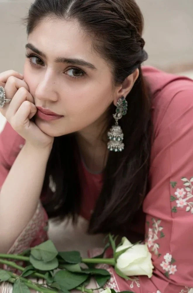 Urge - 2PC Dhanak Embroidered Shirt and Trouser - BFB0865 - Image 4