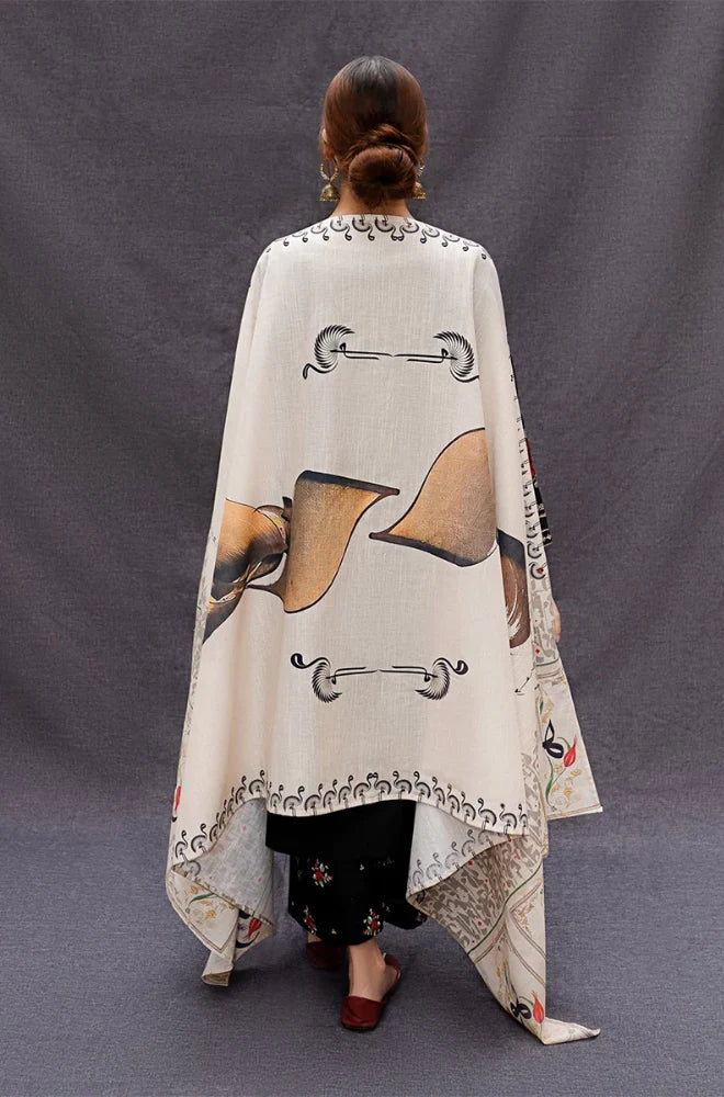 Urge - 3PC Dhana Embroidered Shirt With Twill Printed Dupatta and Trouser - BFB0901 - Image 3