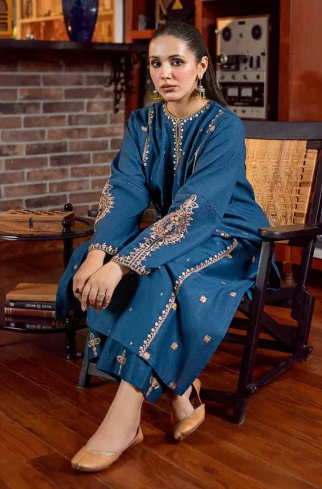 URGE - 2PC Lawn Embroidered Shirt and Embroidered Trouser - BFB0610 - Image 9