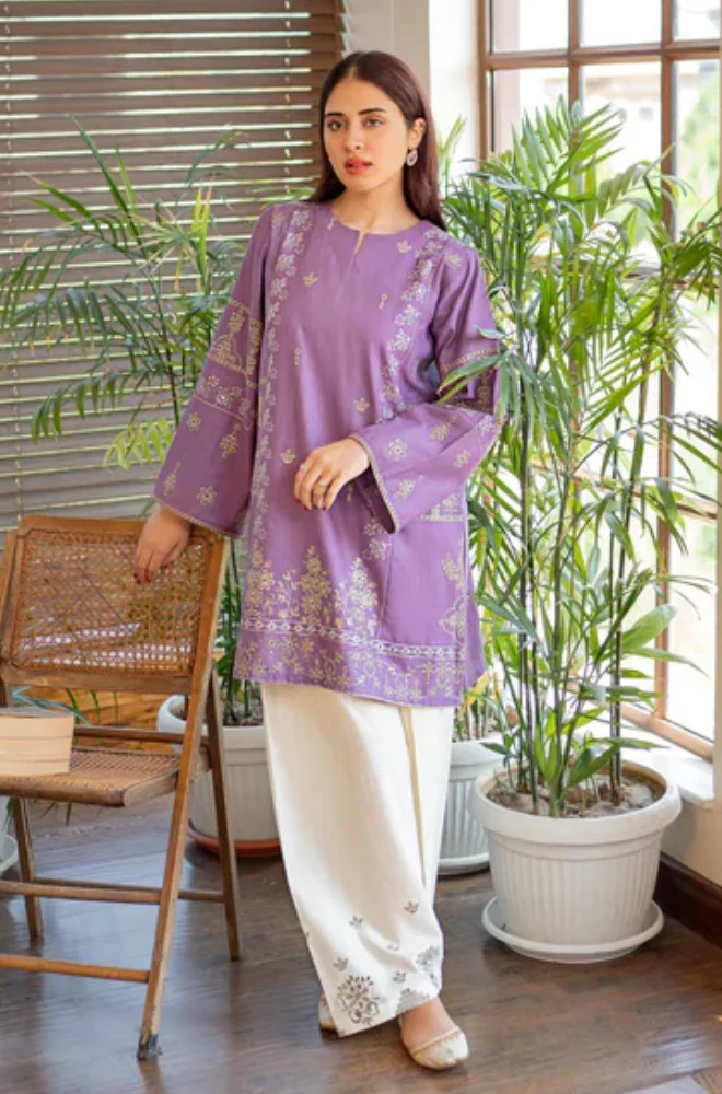 URGE - 2PC Lawn Embroidered Shirt and Trouser - BFB0654 - Image 7