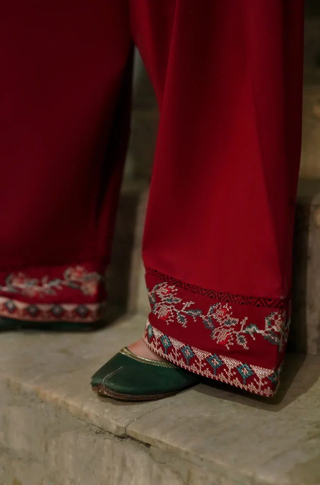 URGE - 3PC Lawn Embroidered Shirt and Trouser- BFB0278 - Image 4
